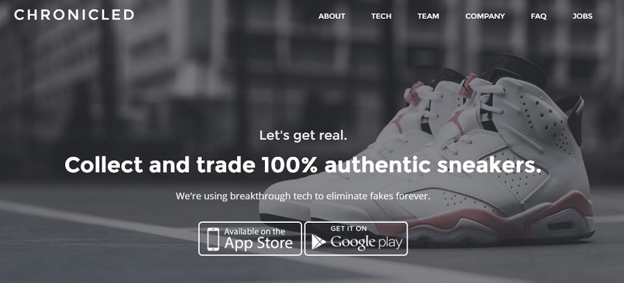 Chronicled Seguridad Autenticidad Blockchain Sistema Zapatos