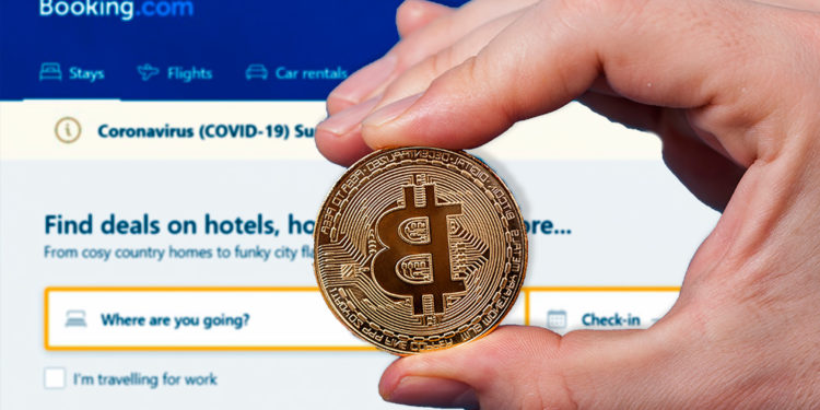 crypto.com booking.com compra viajes bitcoin