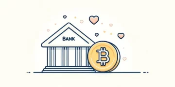 Muchos bancos se han "enamorado" de bitcoin - Imagen generada mediante Dall-E, de OpenAI.