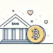 Muchos bancos se han "enamorado" de bitcoin - Imagen generada mediante Dall-E, de OpenAI.