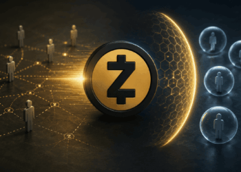 Logo de zcash e imagen conceptual sobre privacidad.